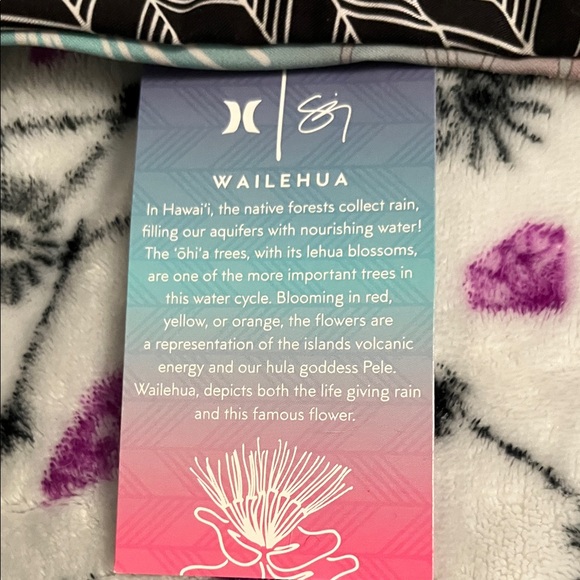 Hurley WAILEHUA REVERSABLE LEHUA🌸SIG ZANE pink&black👙L=Top MED=bottom RARE SUIT - Picture 10 of 13